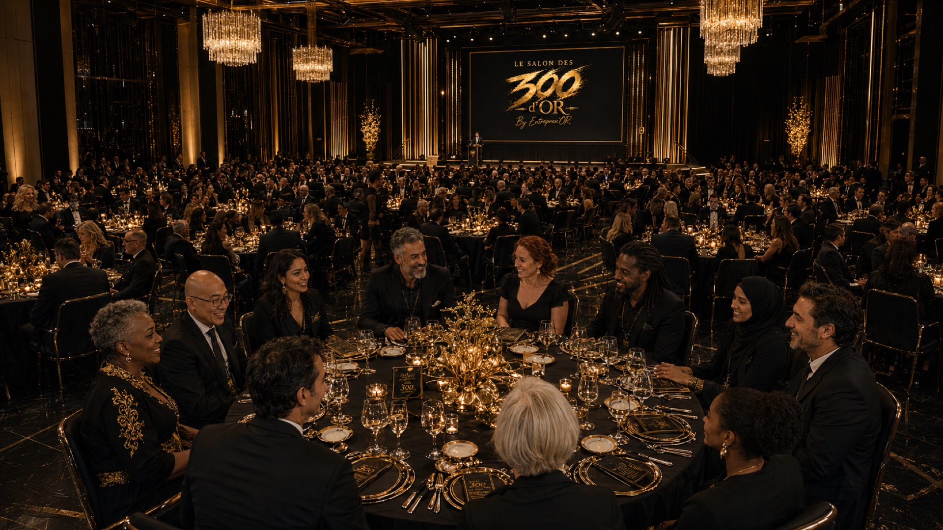 Le Gala des 300 d'OR : dîner Black & Gold