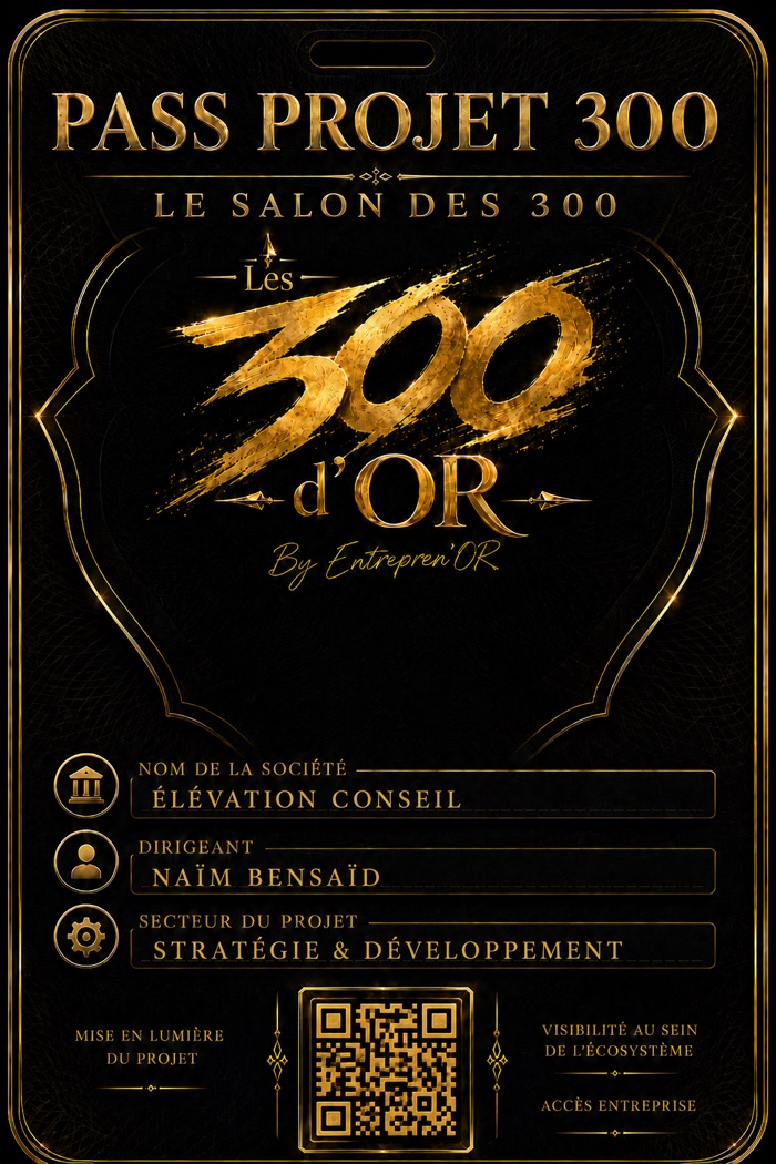 Exemple du Pass Projet 300 remis à l'entrée